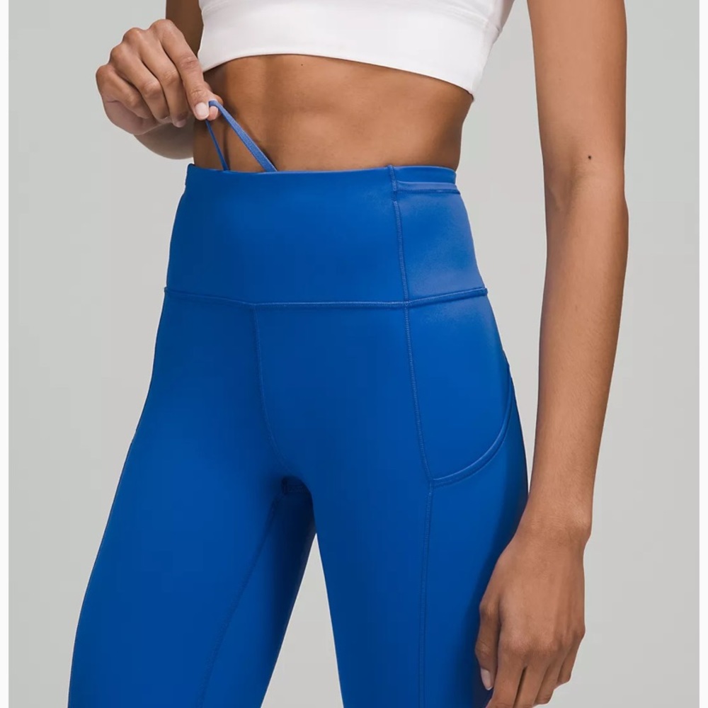Blazer blue fast and free lululemon leggings